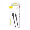 Baseus CALKLF-AG1 Nyloninis duomenų ir įkrovimo laidas USB-C QC3.0 2.4A į Lightning 0,5 m juoda, pilka