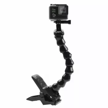 Puluz PU179 laikiklis su spaustuku veiksmo kameroms (tinka DJI, GoPro, Insta360)