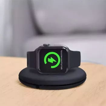 Baseus Organizer Apple Watch įkroviklio laikiklis ACSLH-01 – juodas, stovas magnetiniam įkrovimo diskui