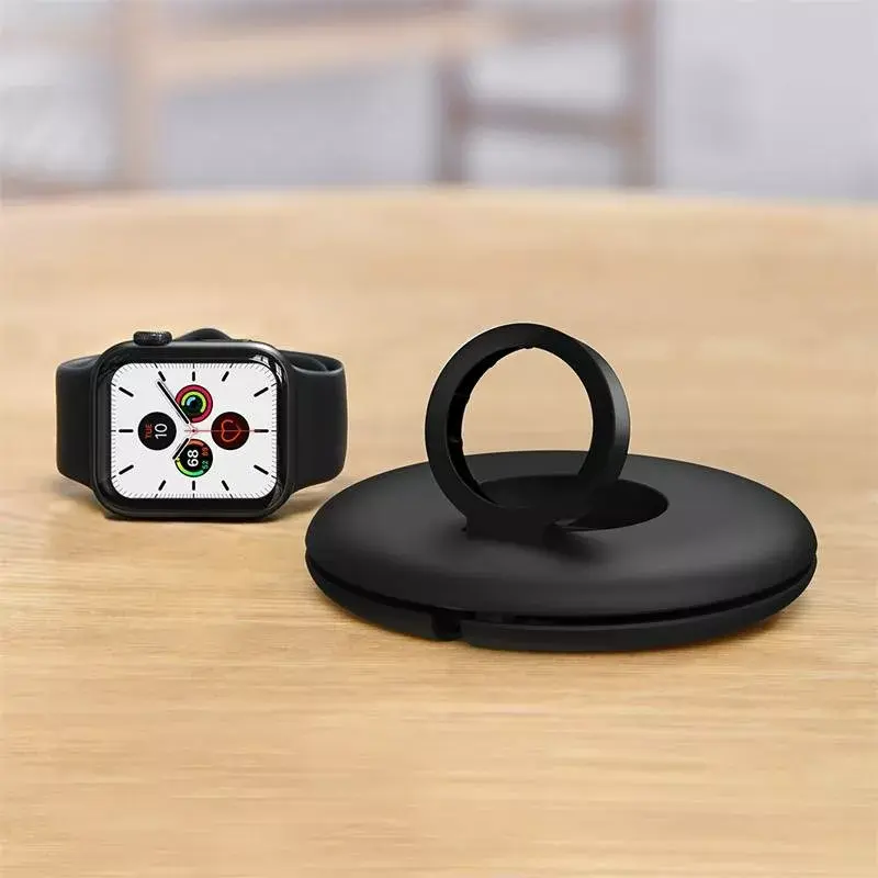 Baseus Organizer Apple Watch įkroviklio laikiklis ACSLH-01 – juodas, stovas magnetiniam įkrovimo diskui