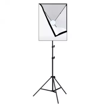 Softbox Puluz PU5070EU 50x70 cm su LED lempute 30W 5700K ir stovu