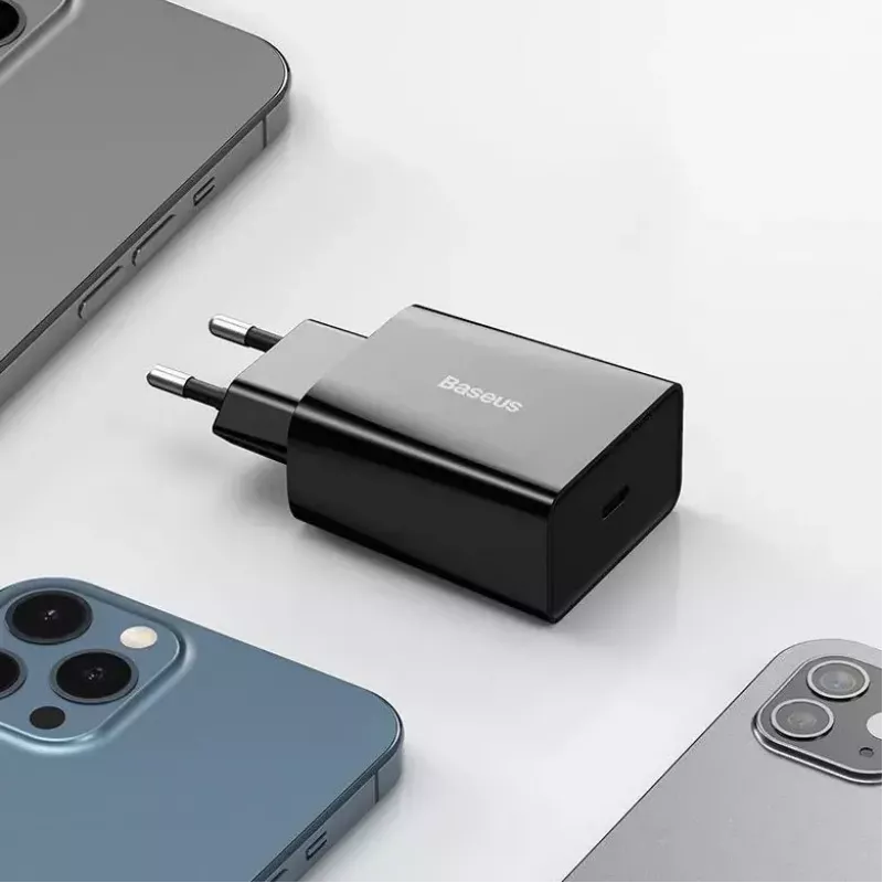 Įkroviklis Baseus Speed Mini Smartphone, juodas