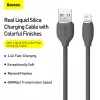 USB 2.0 duomenų kabelis Baseus Jelly Lightning į USB-A 1,2 m, juodas