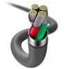 USB 2.0 duomenų kabelis Baseus Jelly Lightning į USB-A 1,2 m, juodas