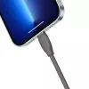USB 2.0 duomenų kabelis Baseus Jelly Lightning į USB-A 1,2 m, juodas
