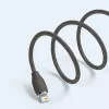USB 2.0 duomenų kabelis Baseus Jelly Lightning į USB-A 1,2 m, juodas