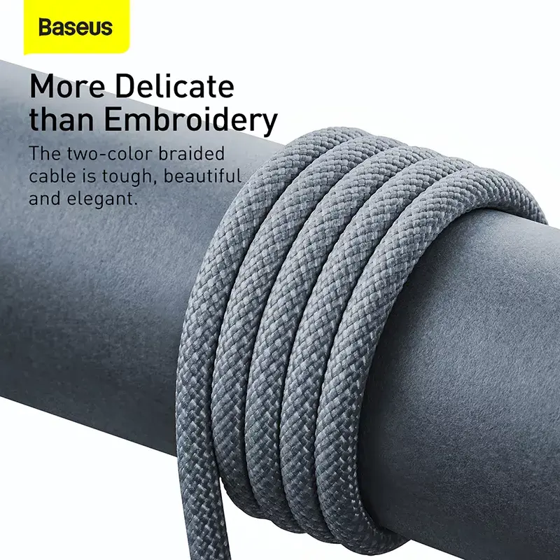 Baseus Dynamic 2m pilka Lightning į USB A laidas