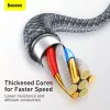 Baseus Dynamic 2m pilka Lightning į USB A laidas