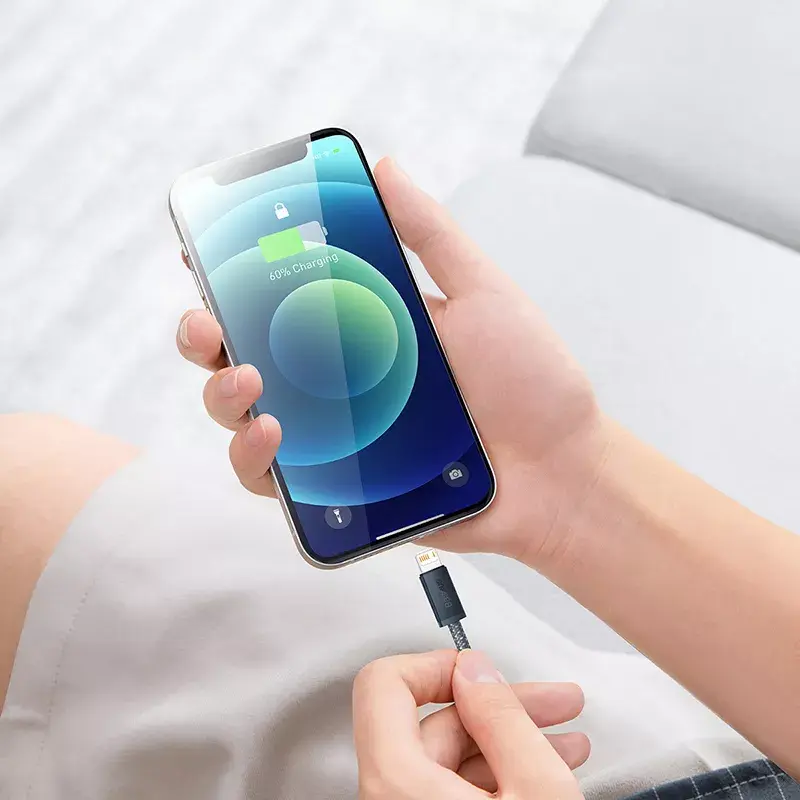 Baseus Dynamic 2m pilka Lightning į USB A laidas