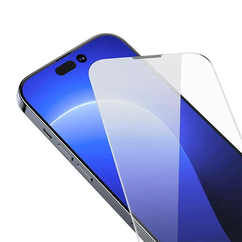 Grūdinto stiklo apsauga Baseus Crystal iPhone 14 Pro 0,3 mm, dulkėms atspari, 2 vnt.