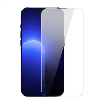 Grūdinto stiklo apsauga Baseus Crystal iPhone 14 Pro 0,3 mm, dulkėms atspari, 2 vnt.
