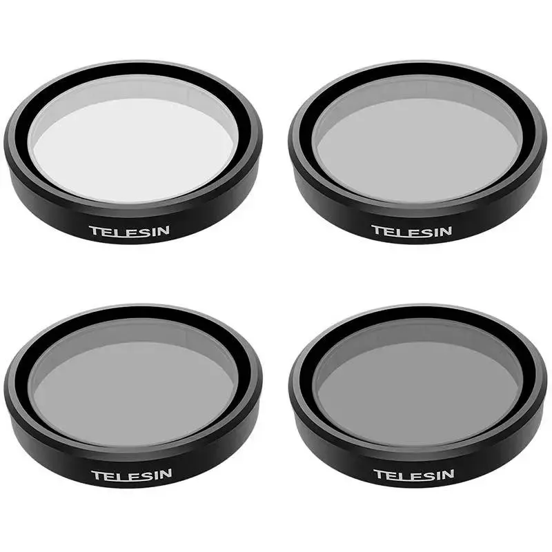 Telesin filtrų rinkinys, skirtas DJI Osmo Action 3/4/5 — CPL, ND8, ND16, ND32 (4 vnt.)
