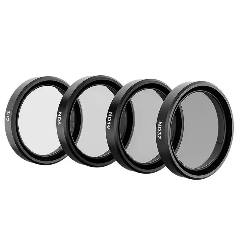 Telesin filtrų rinkinys, skirtas DJI Osmo Action 3/4/5 — CPL, ND8, ND16, ND32 (4 vnt.)