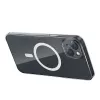 Dėklas Baseus Magnetic Crystal Clear iPhone 13, permatomas, su grūdinto stiklo ekrano apsauga