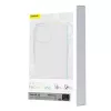 Dėklas Baseus Magnetic Crystal Clear iPhone 13, permatomas, su grūdinto stiklo ekrano apsauga