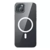 Dėklas Baseus Magnetic Crystal Clear iPhone 13, permatomas, su grūdinto stiklo ekrano apsauga