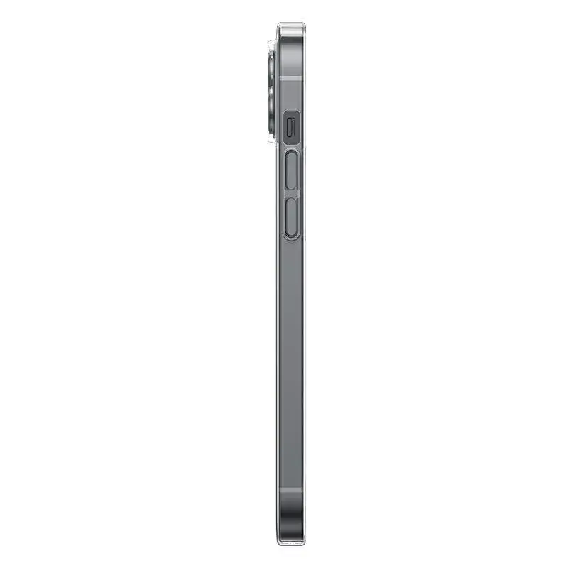Dėklas Baseus Magnetic Crystal Clear iPhone 13, permatomas, su grūdinto stiklo ekrano apsauga