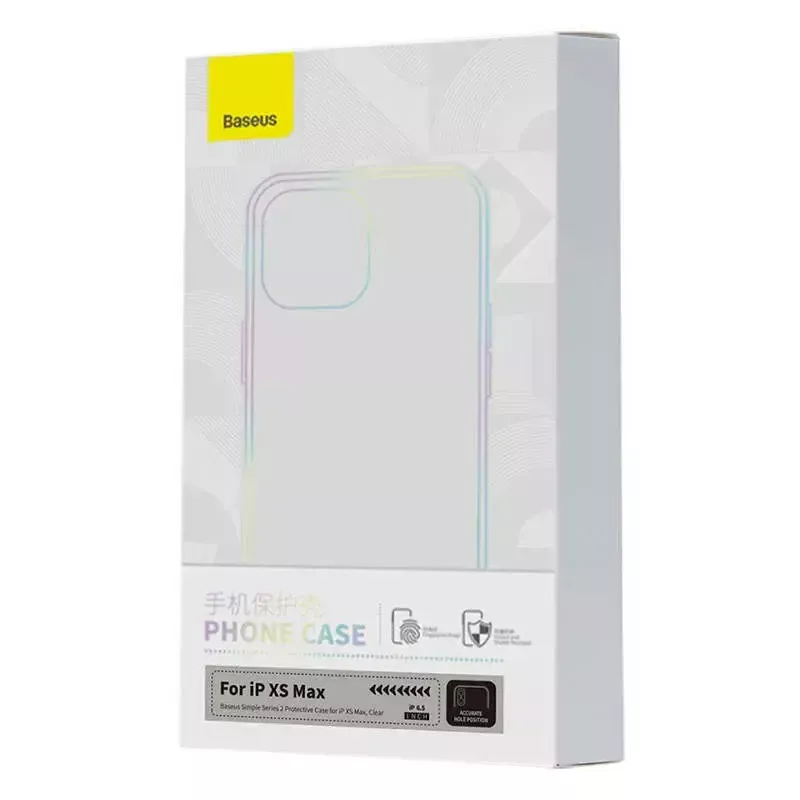 Permatomas plonas lengvas dėklas Baseus iPhone XS Max — skaidrus apsauginis telefonui