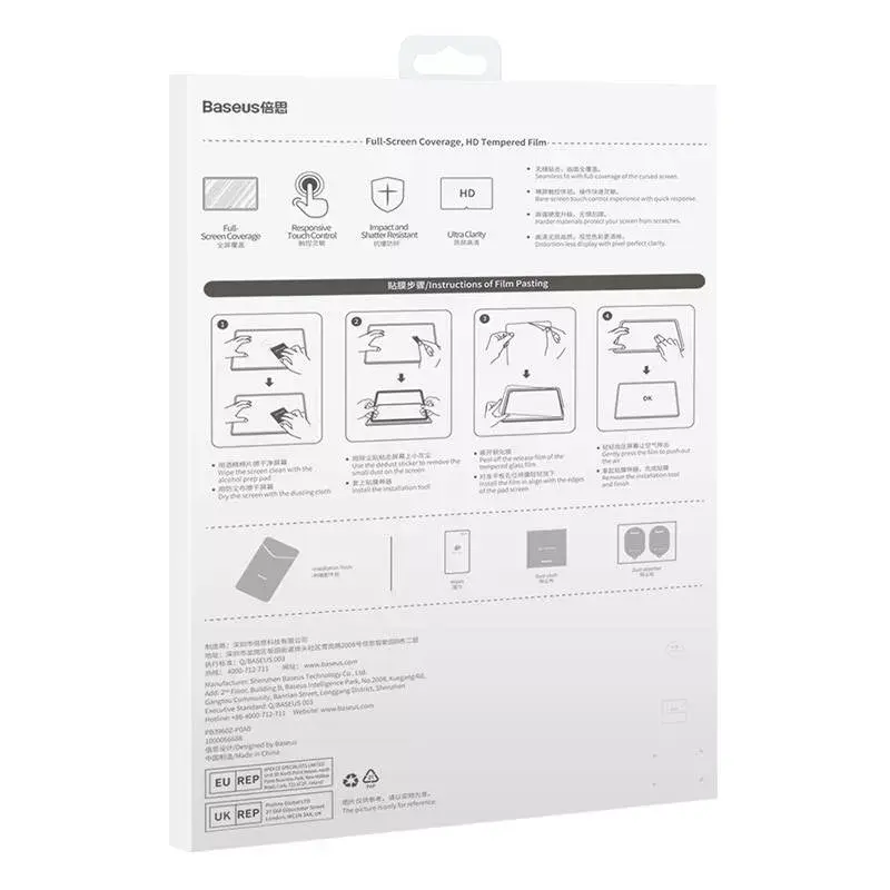 Apsauginis stiklas Baseus Crystal, skirtas Huawei MatePad Pro 11, 0.3 mm