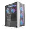 Kompiuterio korpusas Darkflash DK352 Plus ATX juodai baltas