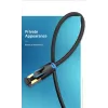 Vientis Ethernet kabelis Vention Cat.8 S/FTP 1 m Juodas RJ-45 Auksuotas