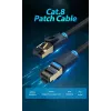 Vientis Ethernet kabelis Vention Cat.8 S/FTP 1 m Juodas RJ-45 Auksuotas