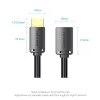 Vention AHCBI ilginamasis HDMI-A kištukas–HDMI-A lizdas kabelis, 3 m, 4K@60Hz, PVC, juodas