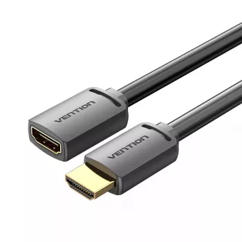 HDMI kabelis Vention AHCBJ 5m, HDMI Type A kištukas į lizdą, 4K@60Hz, HDMI 2.0, 18 Gbit/s, juodas