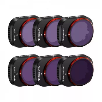6 vnt. Freewell ND/PL filtrų rinkinys DJI Mini 4 Pro – Bright Day