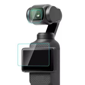 Grūdinto stiklo objektyvo ir ekrano apsauga Puluz, skirta DJI OSMO Pocket 3 (PU950T)