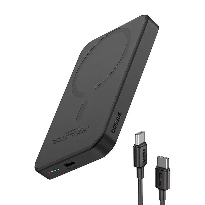 Magnetinis mini powerbankas Baseus 5000mAh 20W (juodas)