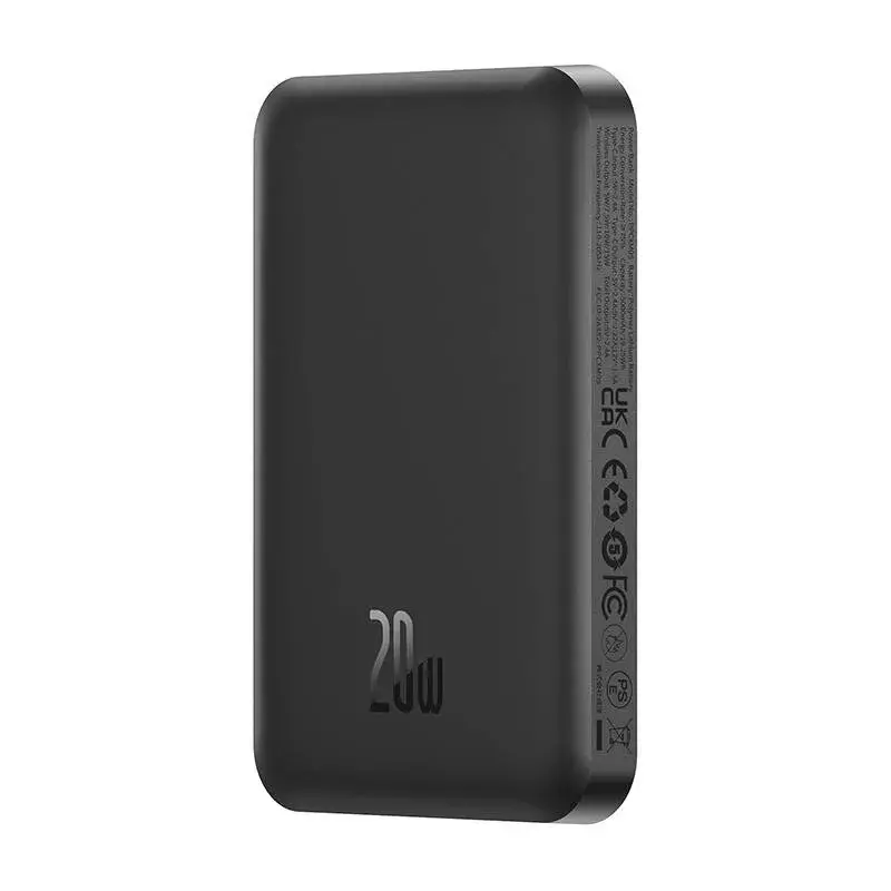 Magnetinis mini powerbankas Baseus 5000mAh 20W (juodas)