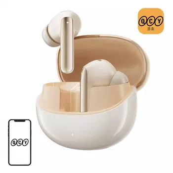 Belaidės ausinės QCY MeloBuds Pro HT08 (auksinės)