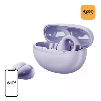 Ausinės QCY Crossky Clip C30 (violetinės)