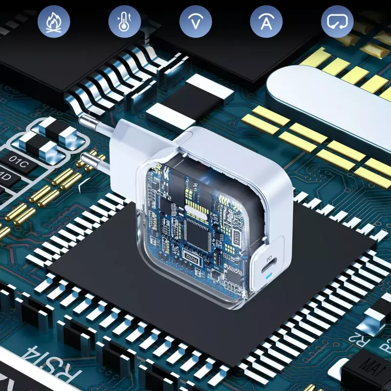 USB-C greitasis įkroviklis CHOETECH PD8007 45W Baltas