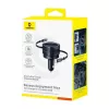 Automobilinis kroviklis Baseus Enjoyment Max 60W su integruotais USB-C kabeliais, 60W galia