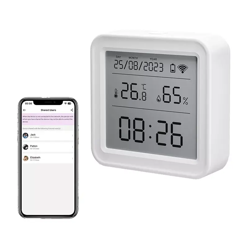 Gosund ST17 temperatūros ir drėgmės jutiklis su LCD ekranu (Zigbee)