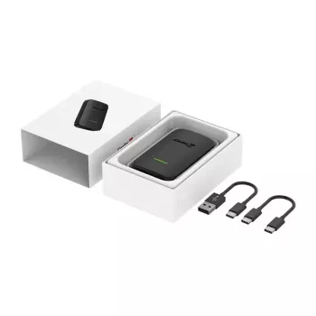 Belaidis adapteris Carlinkit CPC200-A2A, skirtas Android Auto — 5 GHz/2,4 GHz Wi‑Fi, Bluetooth 5.2, USB-C, 5V 1A