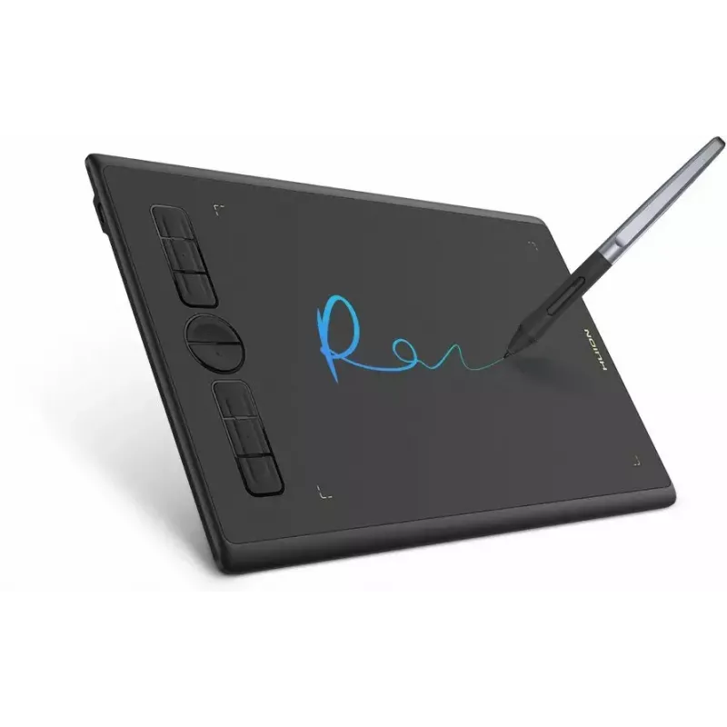 Grafinė planšetė HUION Inspiroy H580X – 8,5×5,3 col. aktyvi sritis, 5080 LPI, 8192 slėgio lygiai, 8 programuojami klavišai, USB-C