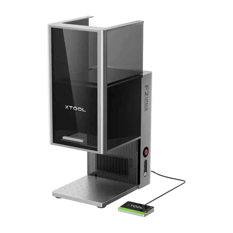 Lazerinio graviravimo staklės xTool F2 Ultra su Auto Streamline tiekimo įrenginiu