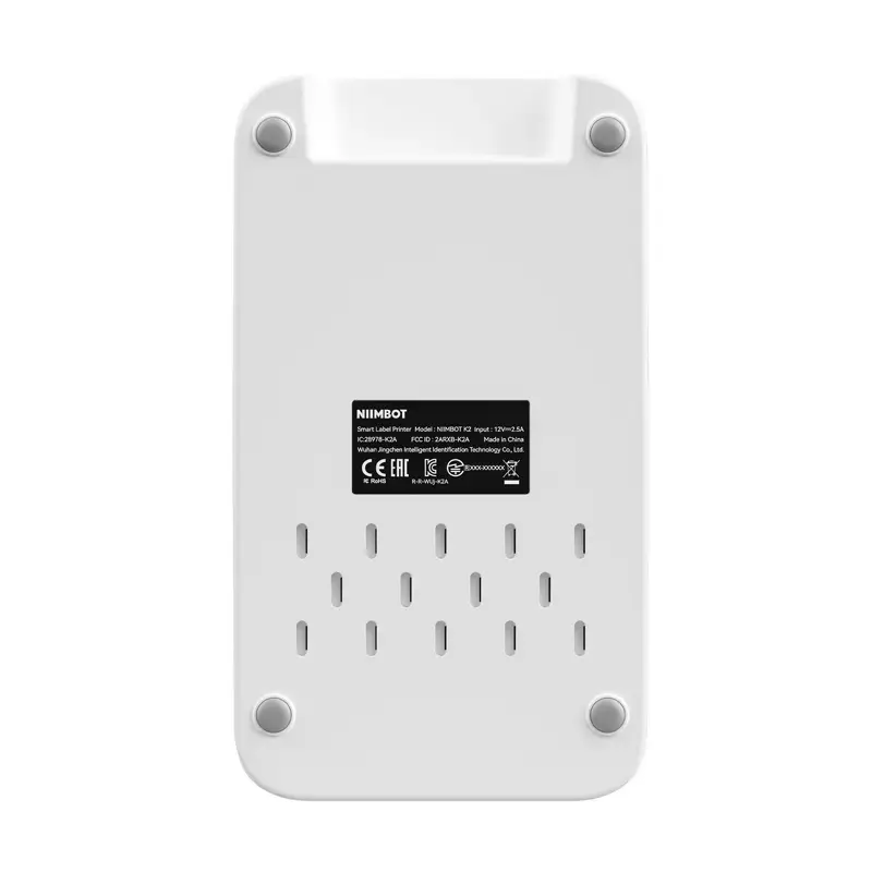 Etikečių spausdintuvas NIIMBOT K2 Baltas – nešiojamas Bluetooth etikečių spausdintuvas, kompaktiškas dizainas