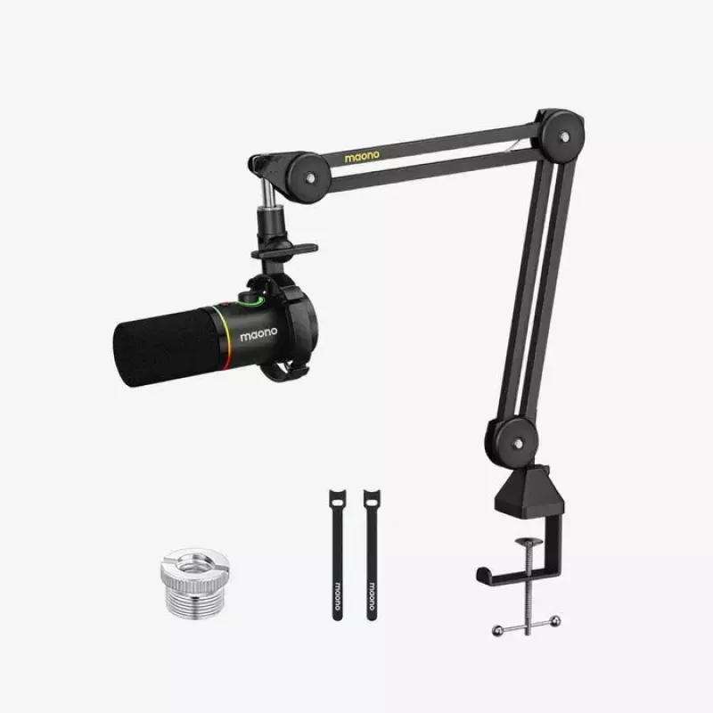 Podcast mikrofonas MAONO PD200X Juodas – laidinis XLR/USB-C, jautrumas -52 dB, 40–16000 Hz