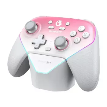 Belaidis valdiklis GameSir SuperNova T4n Pro Rožinis – Bluetooth, ergonomiškas dizainas
