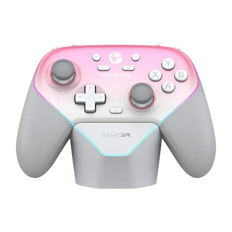 Belaidis valdiklis GameSir SuperNova T4n Pro Rožinis – Bluetooth, ergonomiškas dizainas