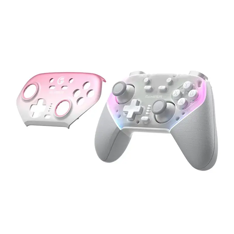 Belaidis valdiklis GameSir SuperNova T4n Pro Rožinis – Bluetooth, ergonomiškas dizainas