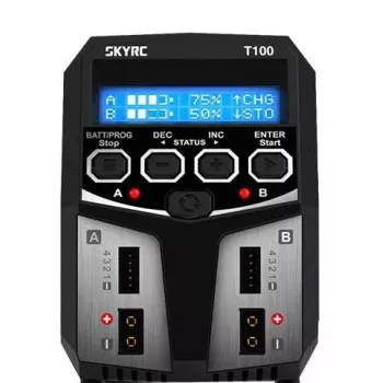 SkyRC T100 akumuliatorių įkroviklis AC, 5A įkrovimo srovė