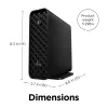 HP Z2 Mini G9 dvigubas A tipo SuperSpeed USB 10 Gbps prievadų adapteris