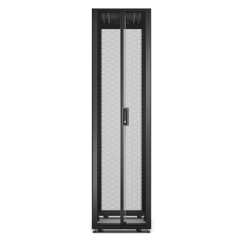 APC Easy Rack ER6800 stovas, 48U, juodas, su stogu, ratukais, kojelėmis, 4 kronšteinais ir dugnu, be šoninių plokščių, 2258x600x1000 mm