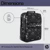 Kuprinė HP Campus XL Marble Stone Backpack Black Grey