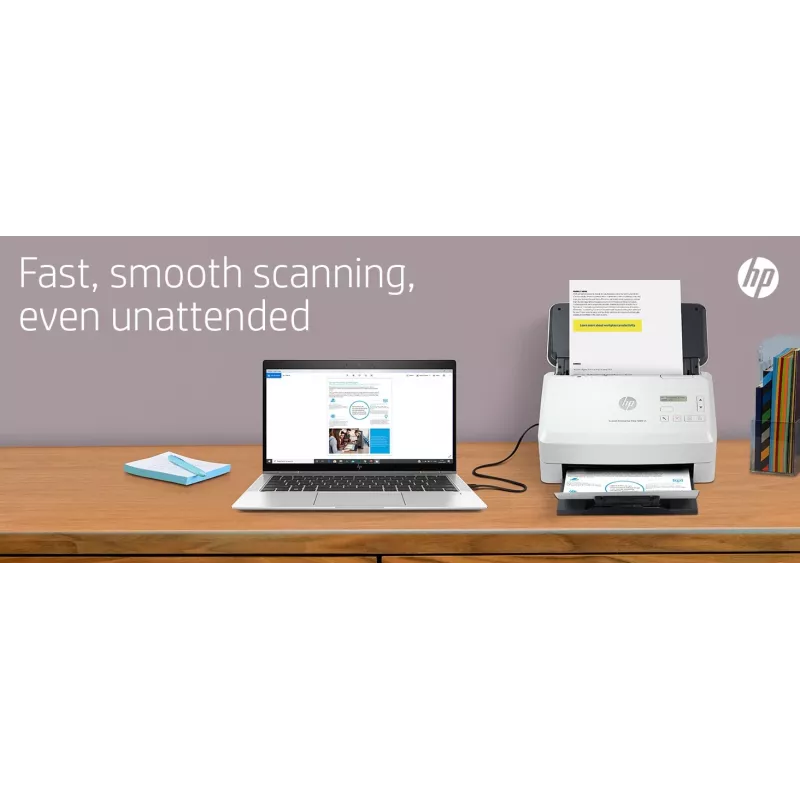 HP Scanjet Enterprise Flow 5000 s5 Dokumentų skaitytuvas (tiekiamasis) 600 x 600 DPI A4 Baltas